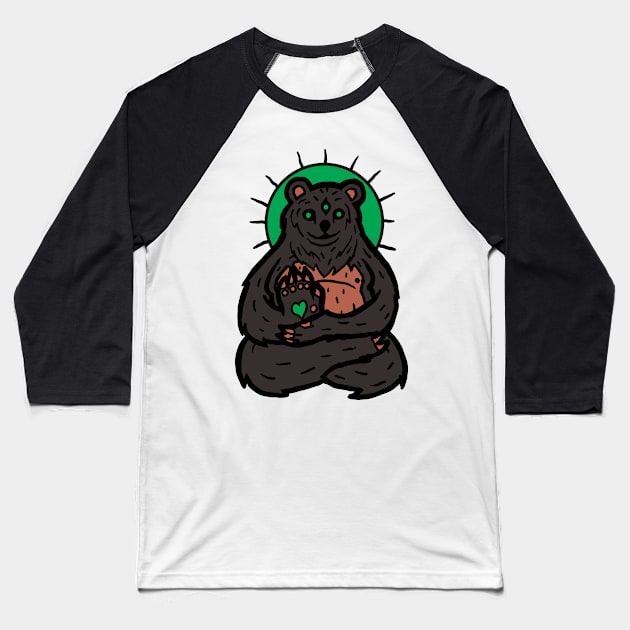 Spirit animal: Bear Baseball T-Shirt by jonah block